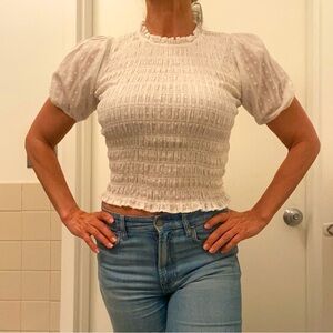 J.Crew Brand new Puff Sleeve Top Size XS